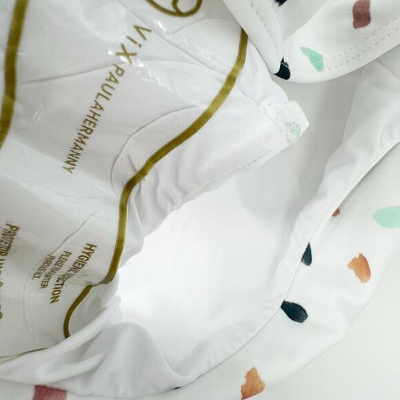 Vix Arena Rosie Polka Dot One-Piece Swimsuit Adjustable Straps White Size L NWOT - Picture 7 of 12